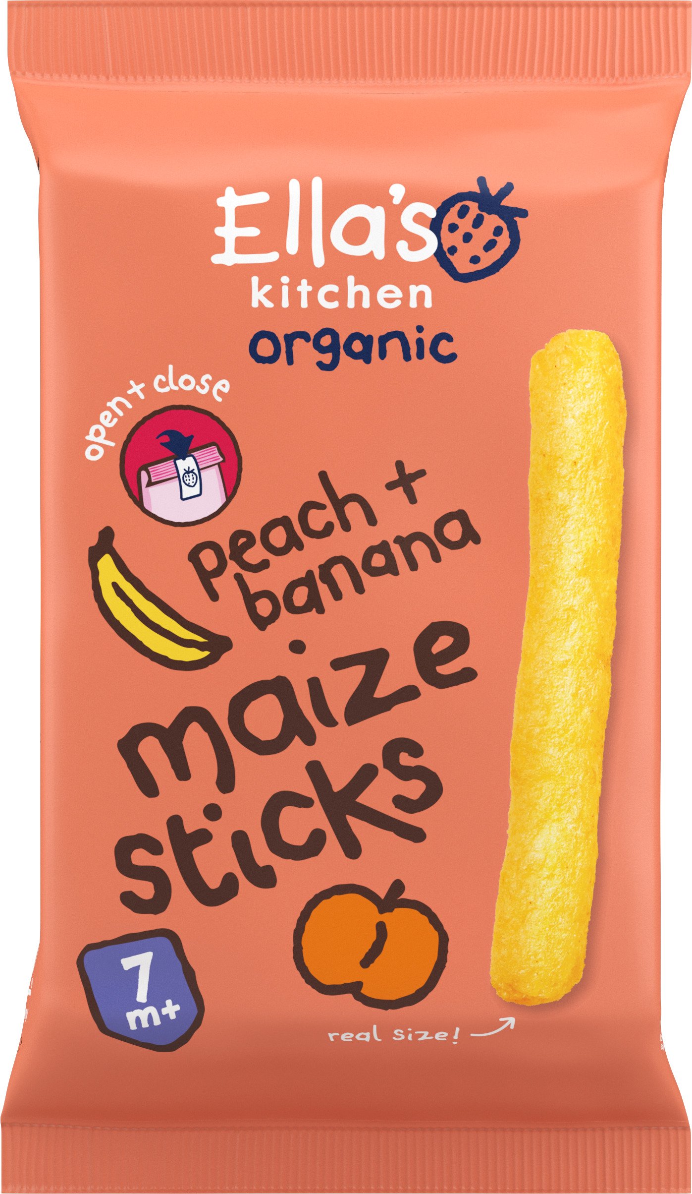 Ella's Kitchen Majspinnar Persika+Banan 16g
