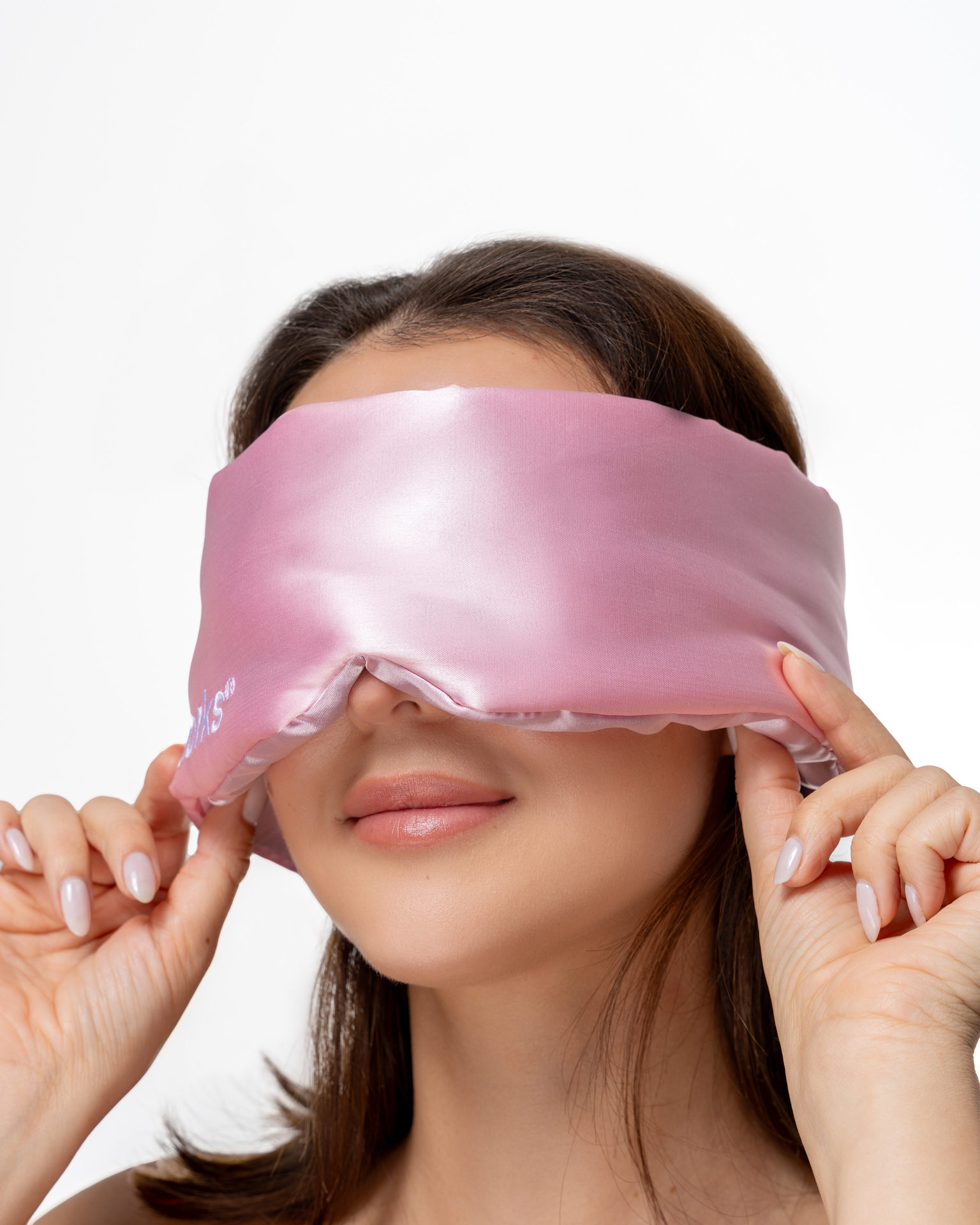 Brushworks Cushioned Satin Sleep Mask
