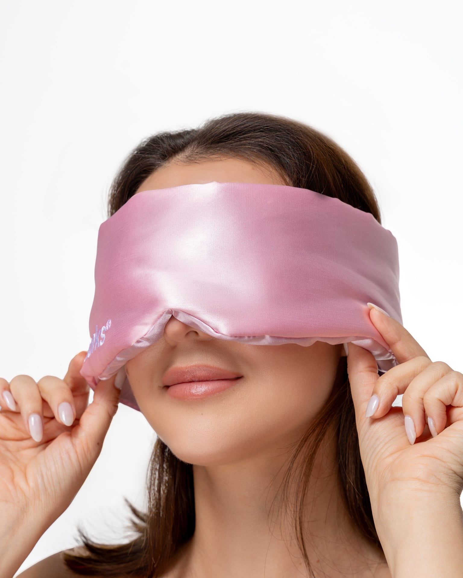 Brushworks Cushioned Satin Sleep Mask