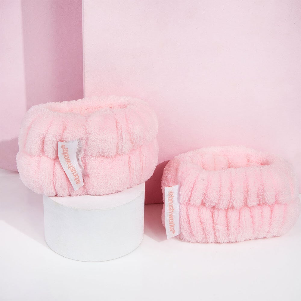 Brushworks Microfibre Wrist Wash Bands 2 st