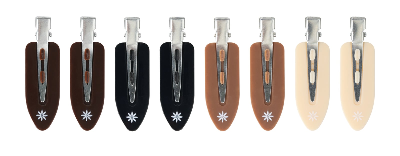 Brushworks Nude No Crease Hair Clips 8 st