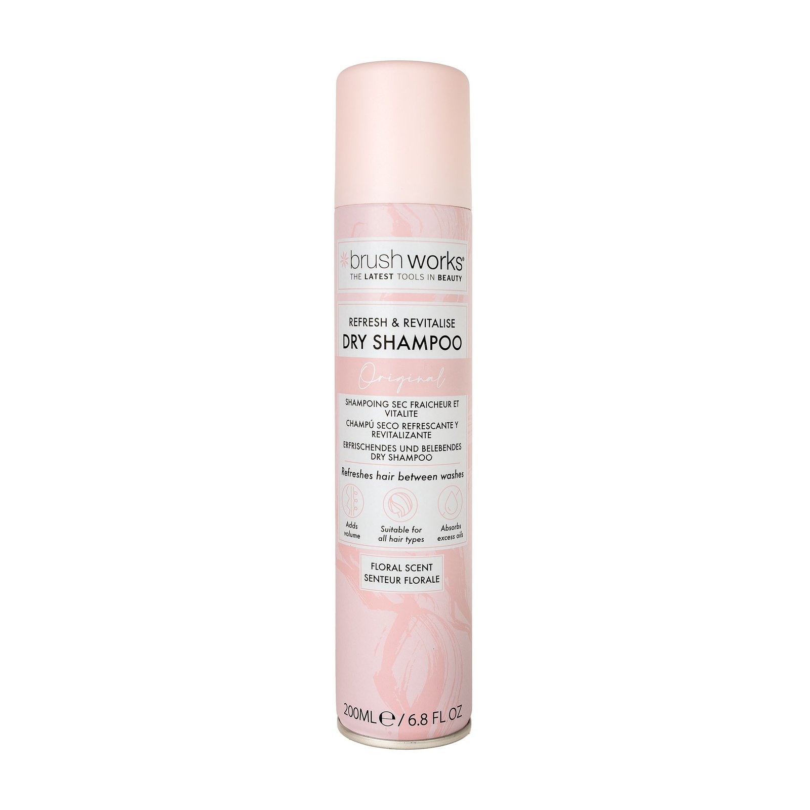 Brushworks Refresh & Revitalise Floral Dry Shampoo  200 ml