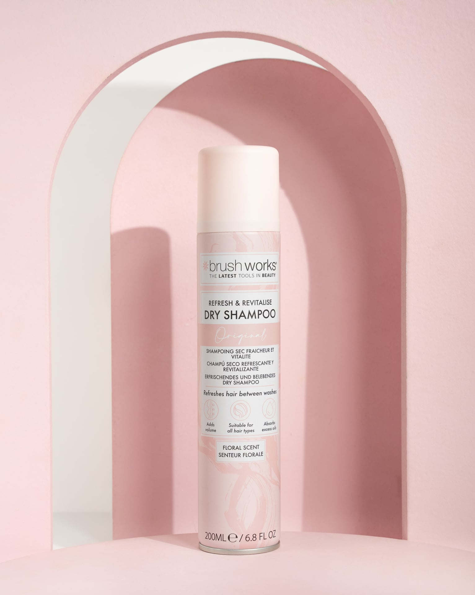 Brushworks Refresh & Revitalise Floral Dry Shampoo 200 ml