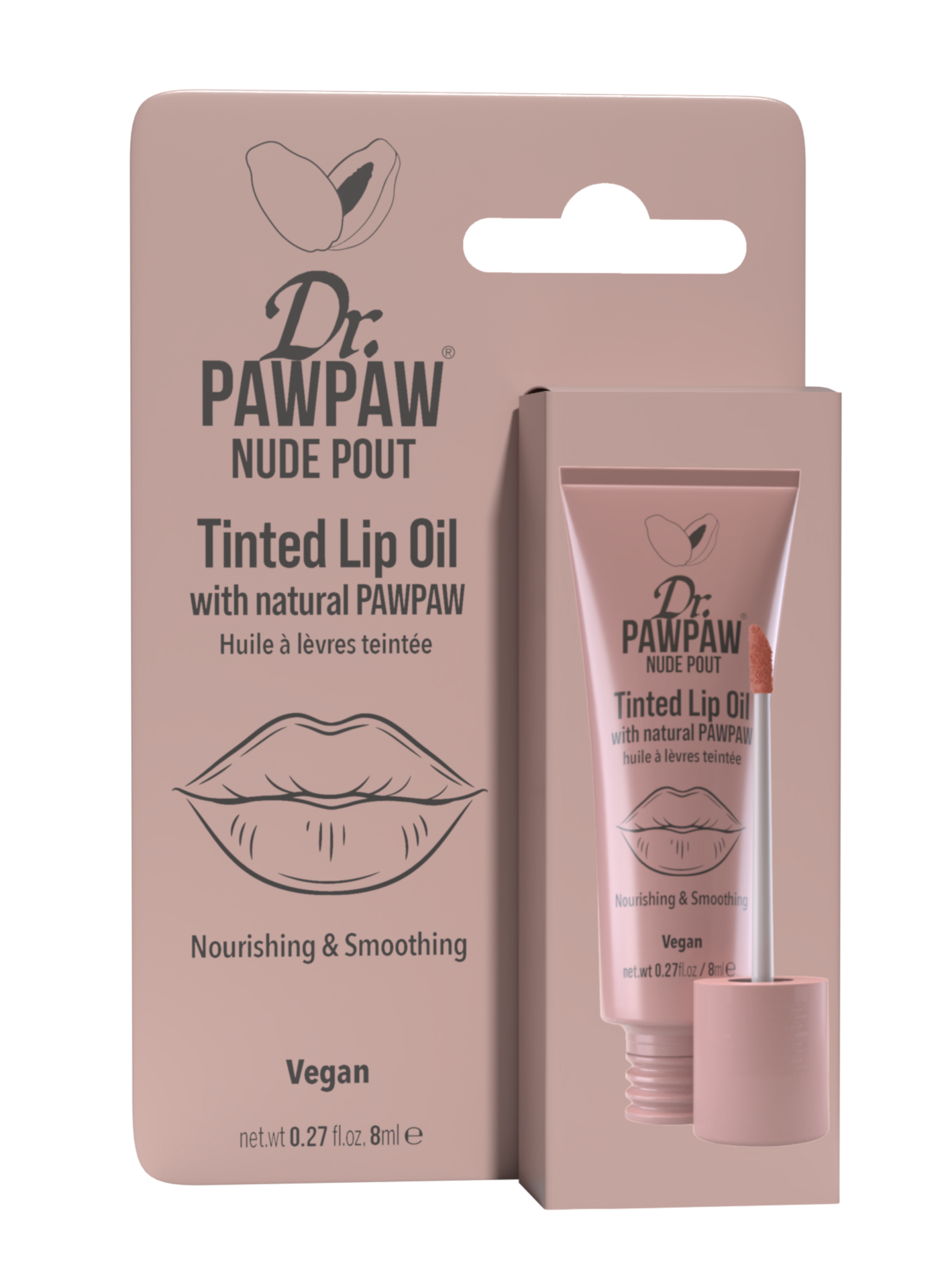 Dr. PAWPAW Tinted Lip Oil Nude Pout 8 ml