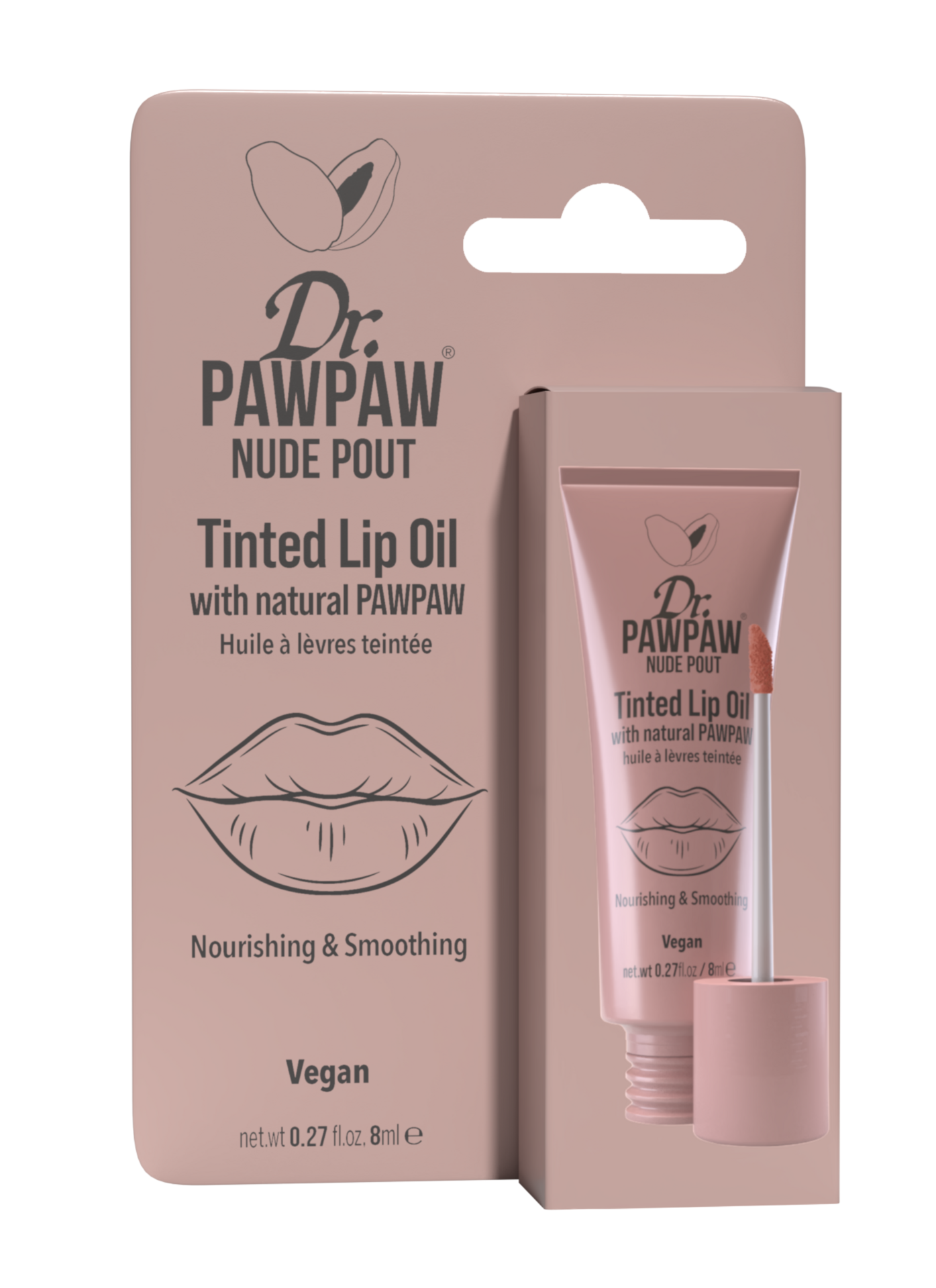 Dr. PAWPAW Tinted Lip Oil Nude Pout 8 ml