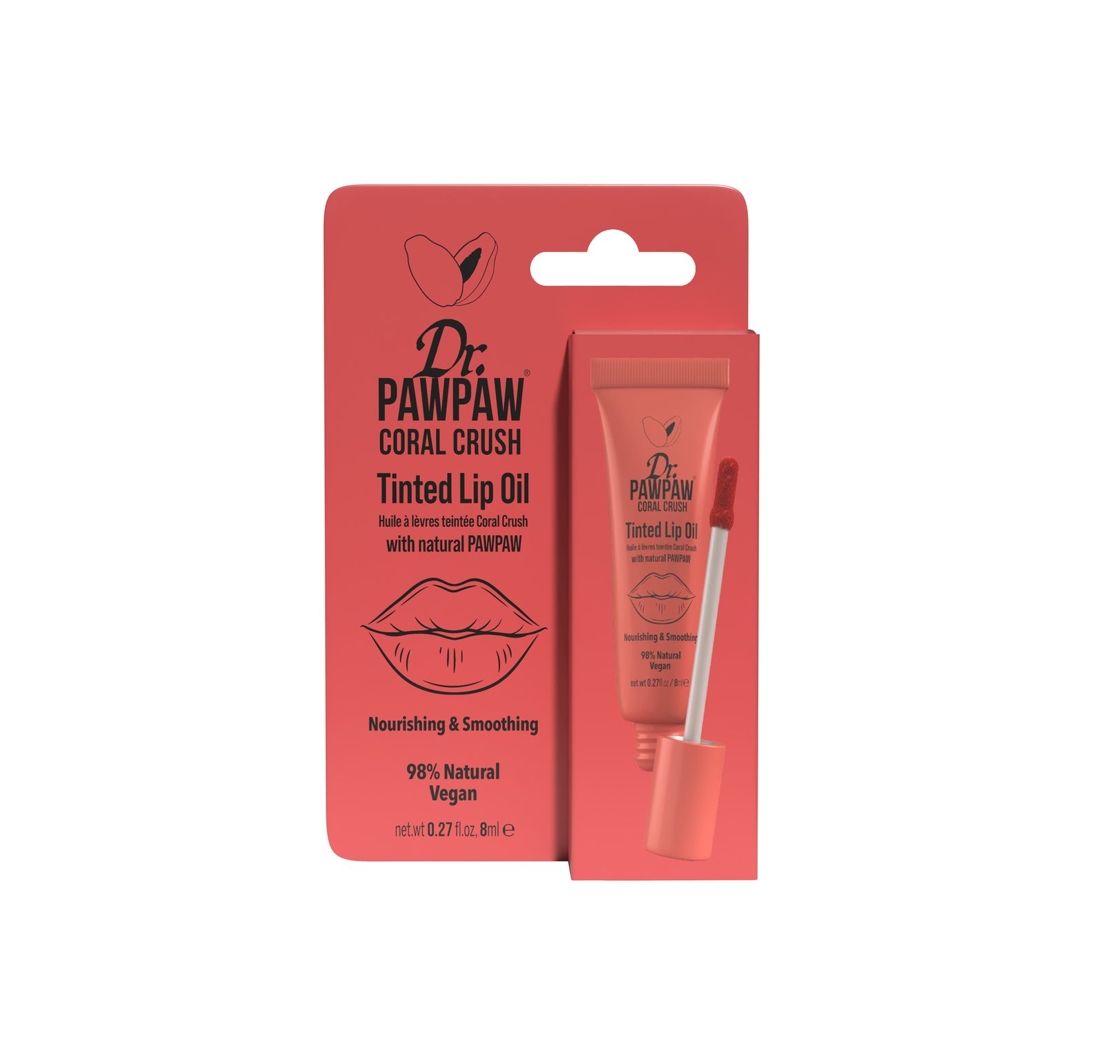 Dr. PAWPAW Tinted Lip Oil Coral Crush 8 ml