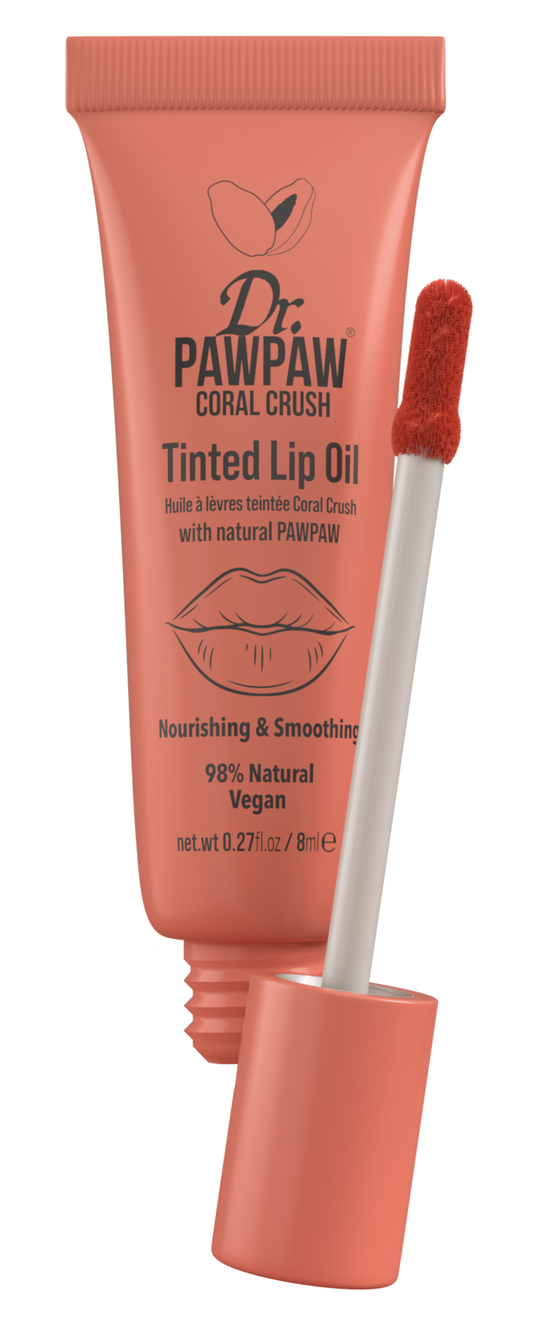Dr. PAWPAW Tinted Lip Oil Coral Crush 8 ml