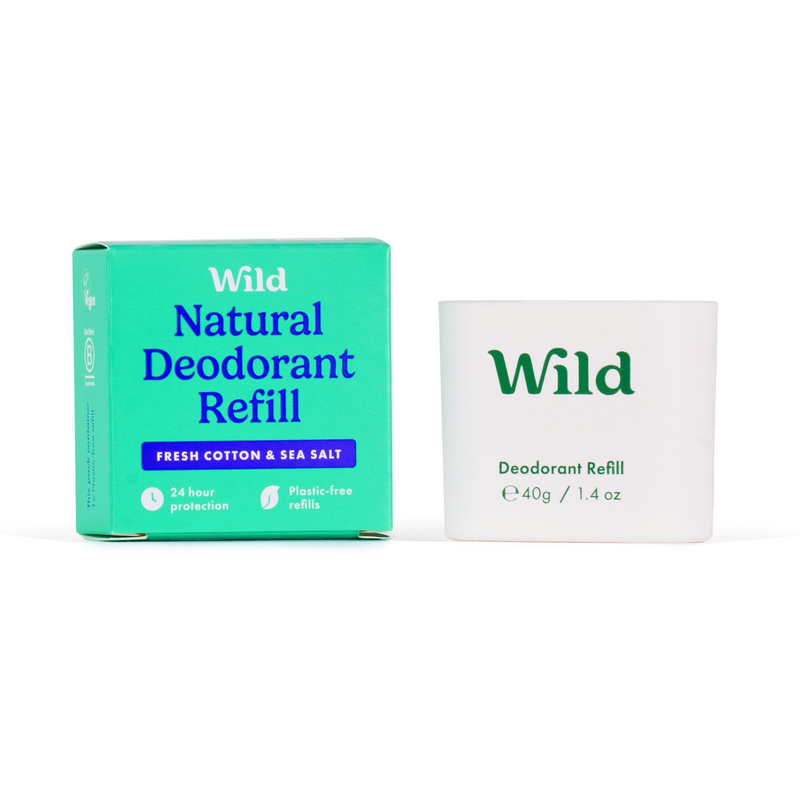 Wild Fresh Cotton & Sea Salt Deo Refill 40g