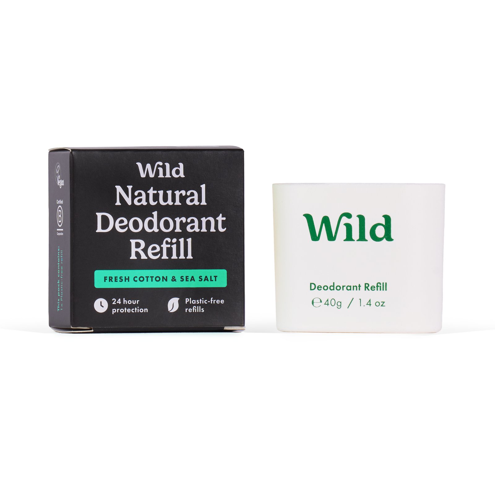 Wild Men Fresh Cotton & Sea Salt Deo refill 40g
