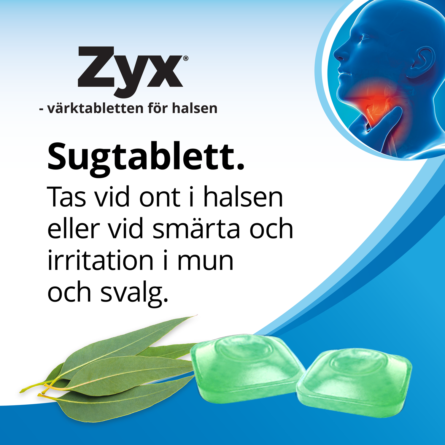 Zyx Eukalyptus 3 mg 20 sugtabletter