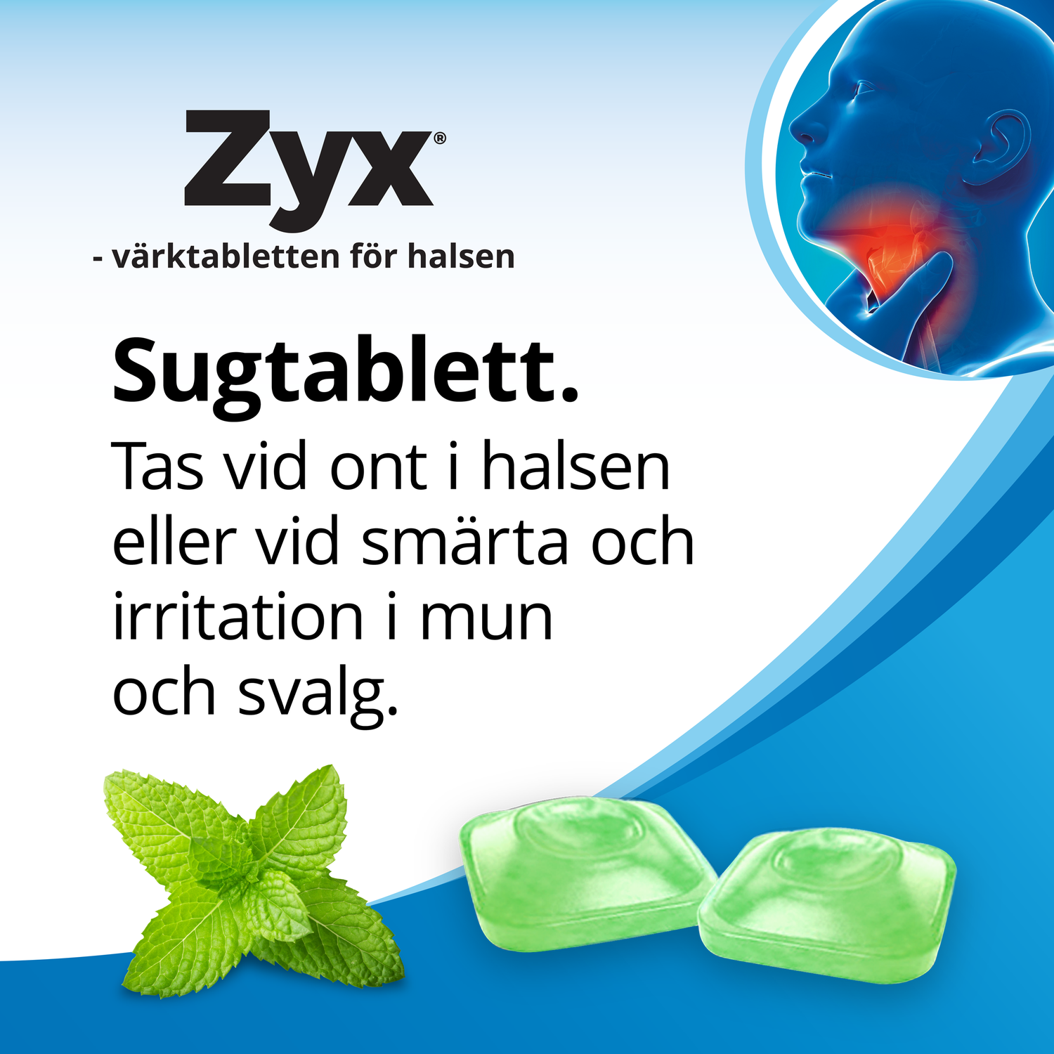 Zyx Mint 3 mg 20 Sugtabletter
