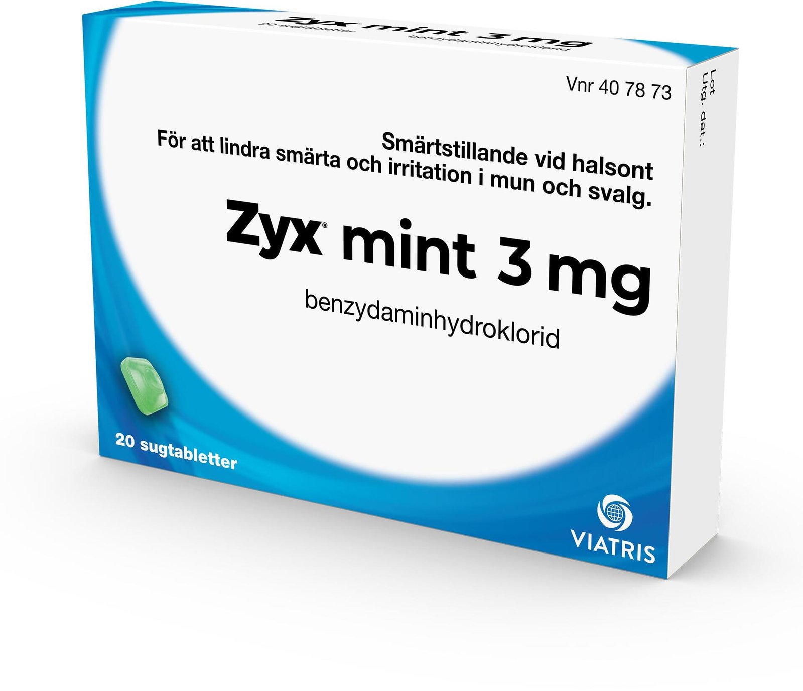 Zyx Mint 20 Sugtabletter
