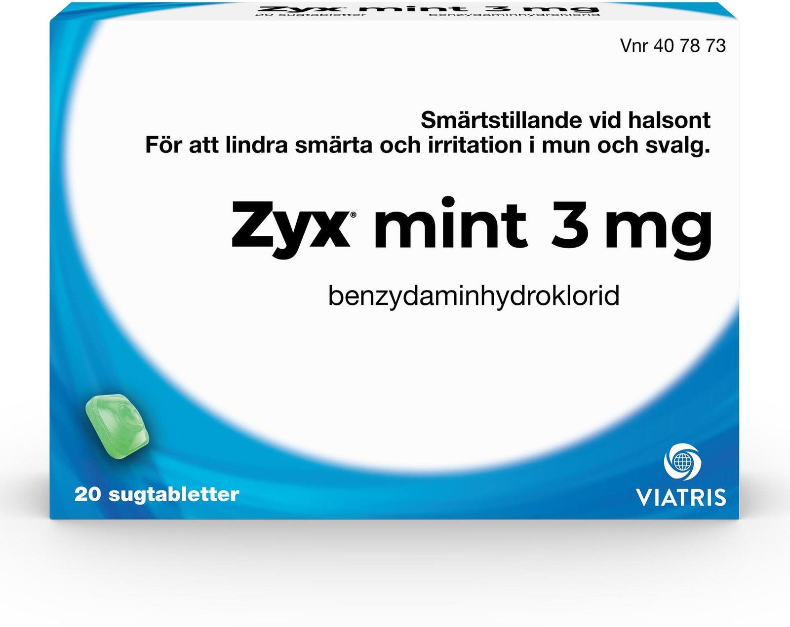 Zyx Mint 20 Sugtabletter