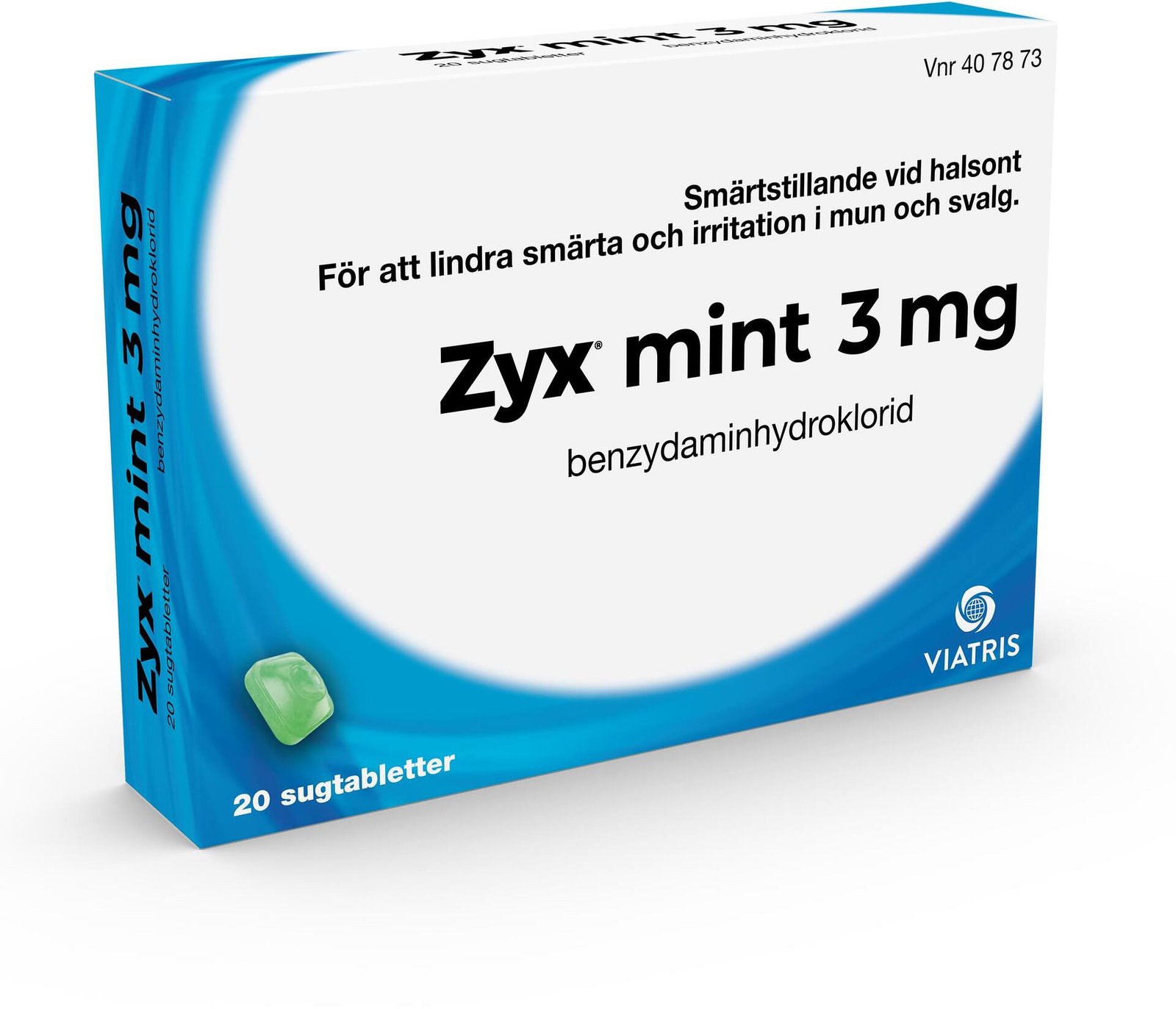Zyx Mint 20 Sugtabletter