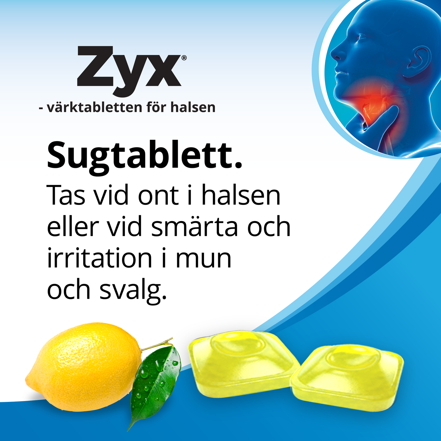 Zyx Citron 3mg 20 Sugtabletter