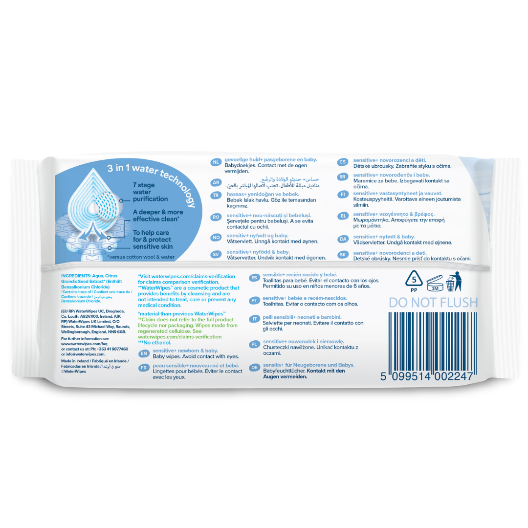 WaterWipes Baby Wipes 48 st