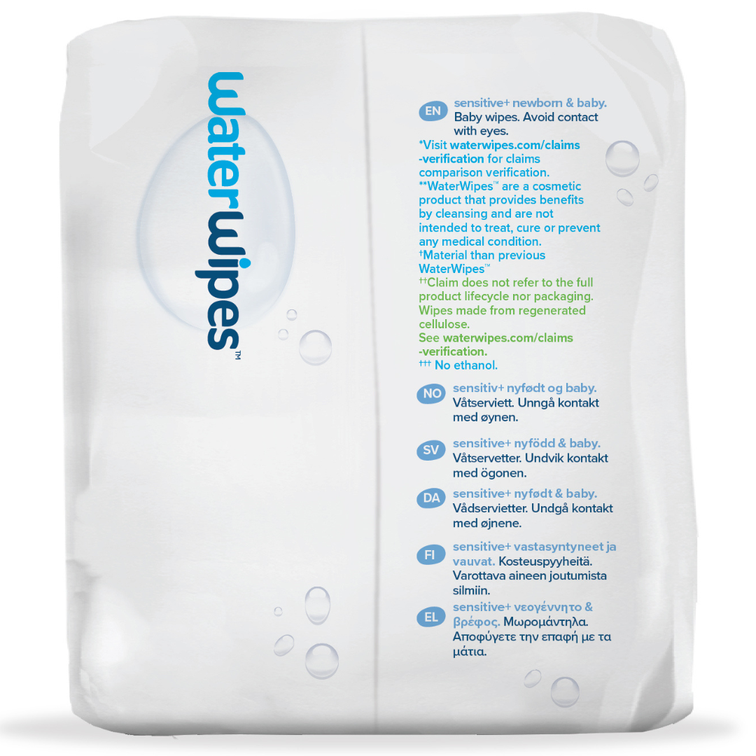 WaterWipes Baby Wipes 3x48 st