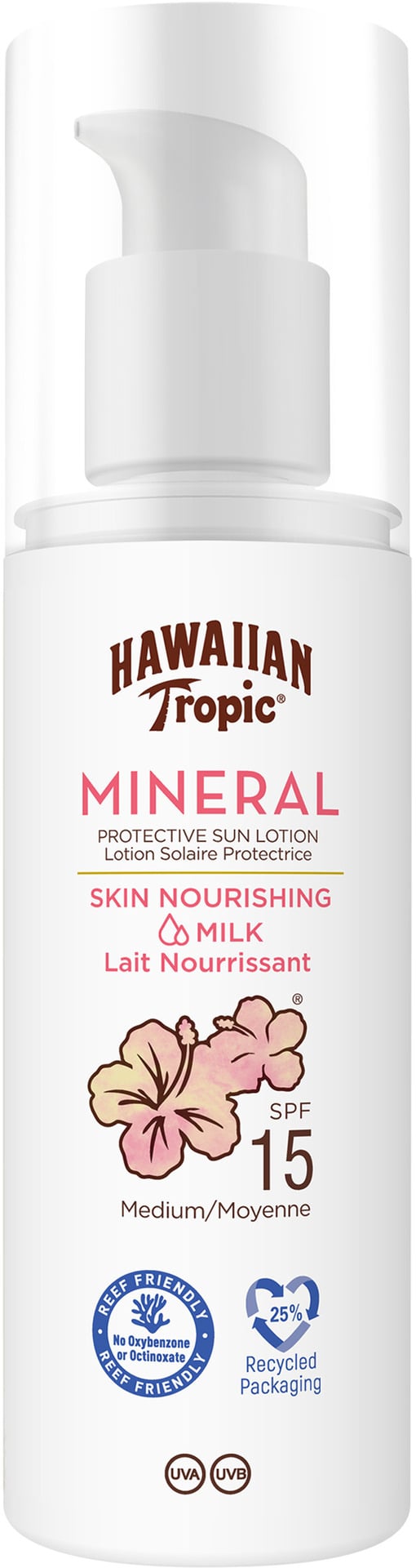Hawaiian Tropic Mineral Sun Milk Lotion SPF15 100 ml