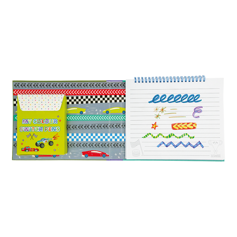 Floss & Rock Magisk Målarbok Cars