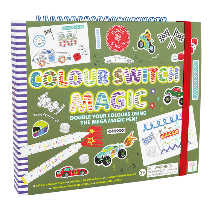 Floss & Rock Magisk Målarbok Cars