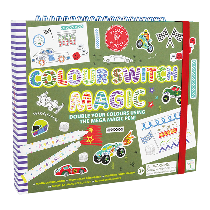 Floss & Rock Magisk Målarbok Cars