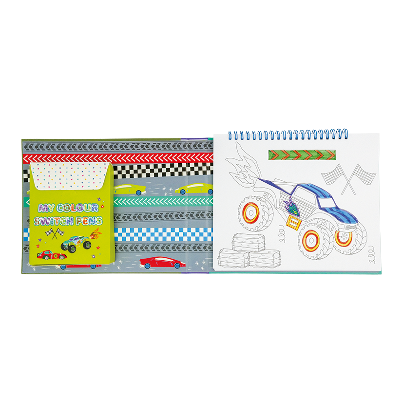 Floss & Rock Magisk Målarbok Cars