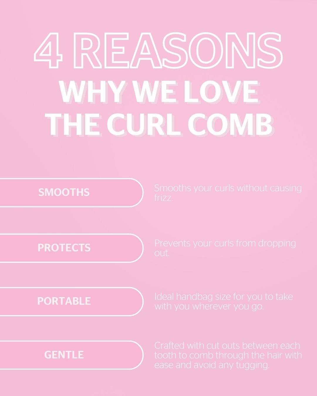 Brushworks Smoothing Curl Comb