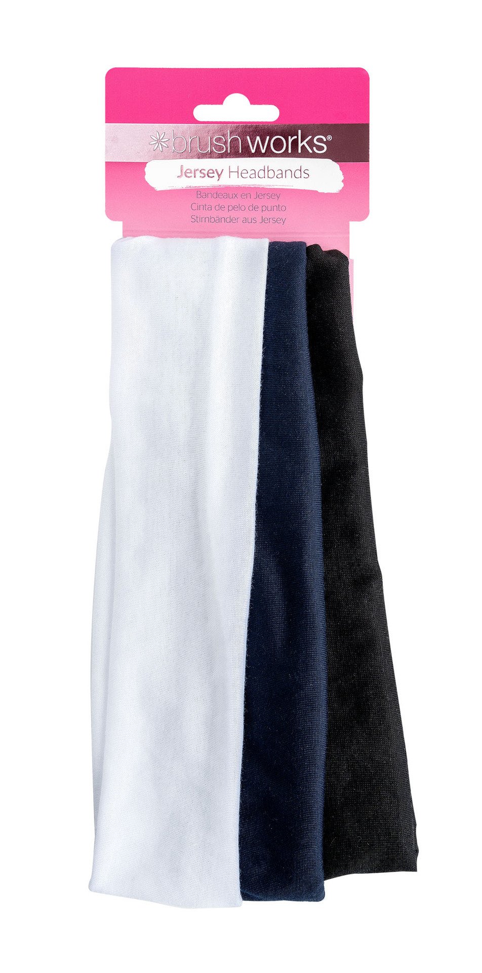 Brushworks Jersey Headbands 3 st