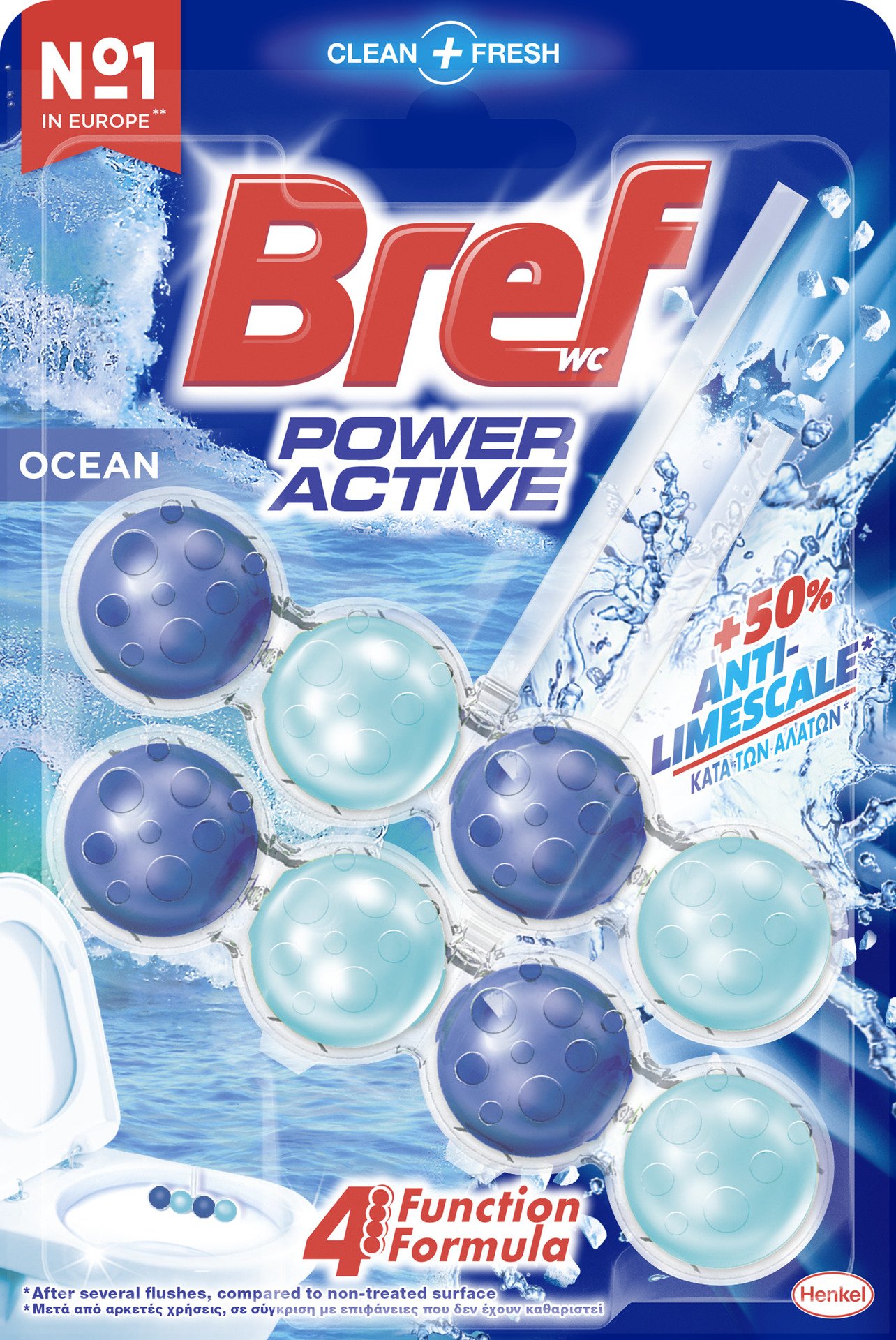 Bref WC Power Active Ocean 100g