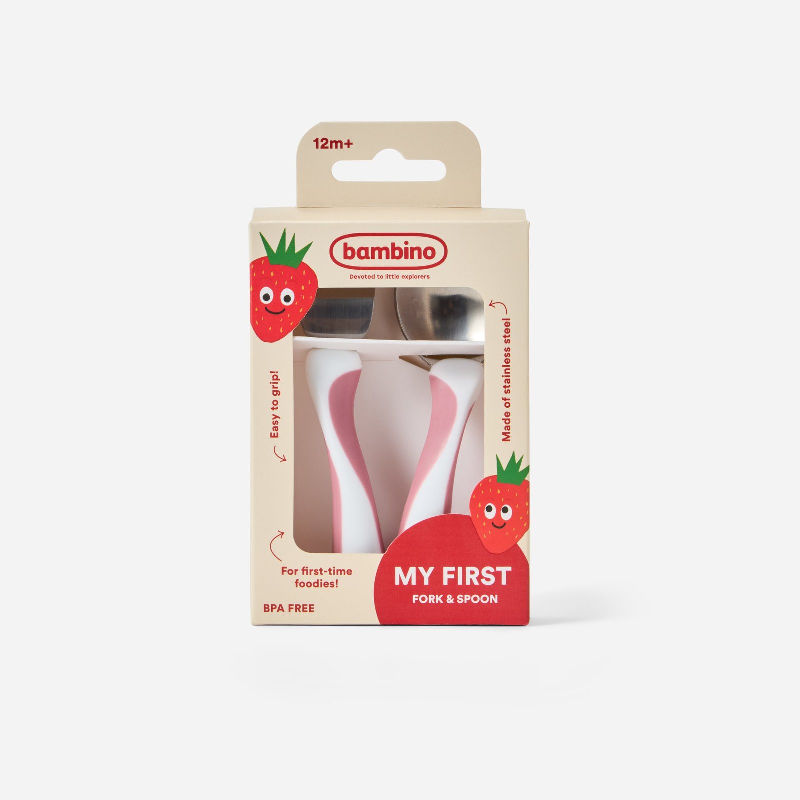 Bambino My first! FORK & SPOON cerise