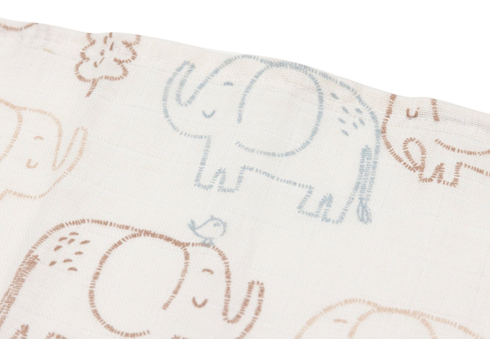 Jollein Muslinfilt 70x70 cm Elephant Tales 3 st
