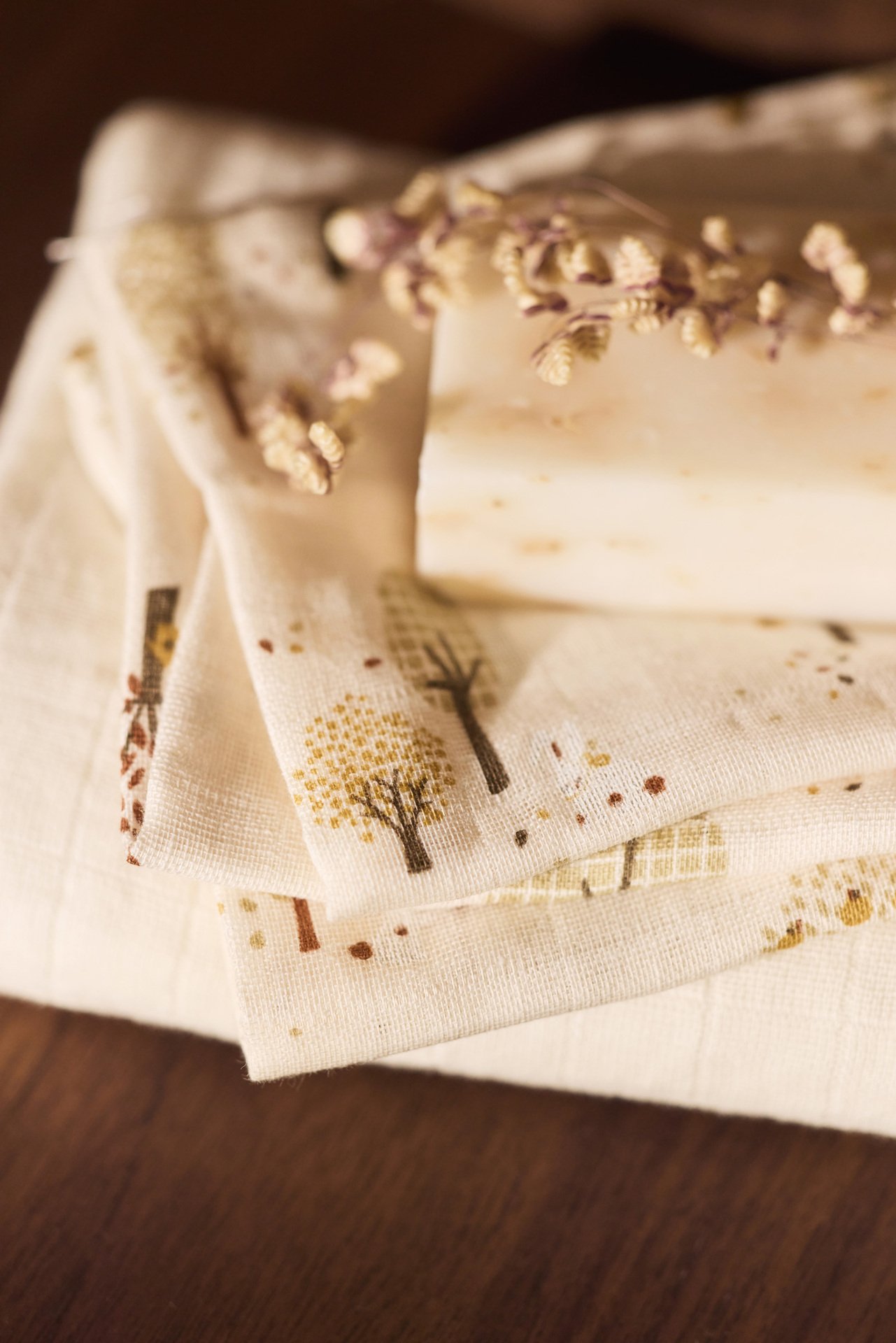 Jollein Muslin Tvättlapp 31x31 cm Tiny Park 3 st