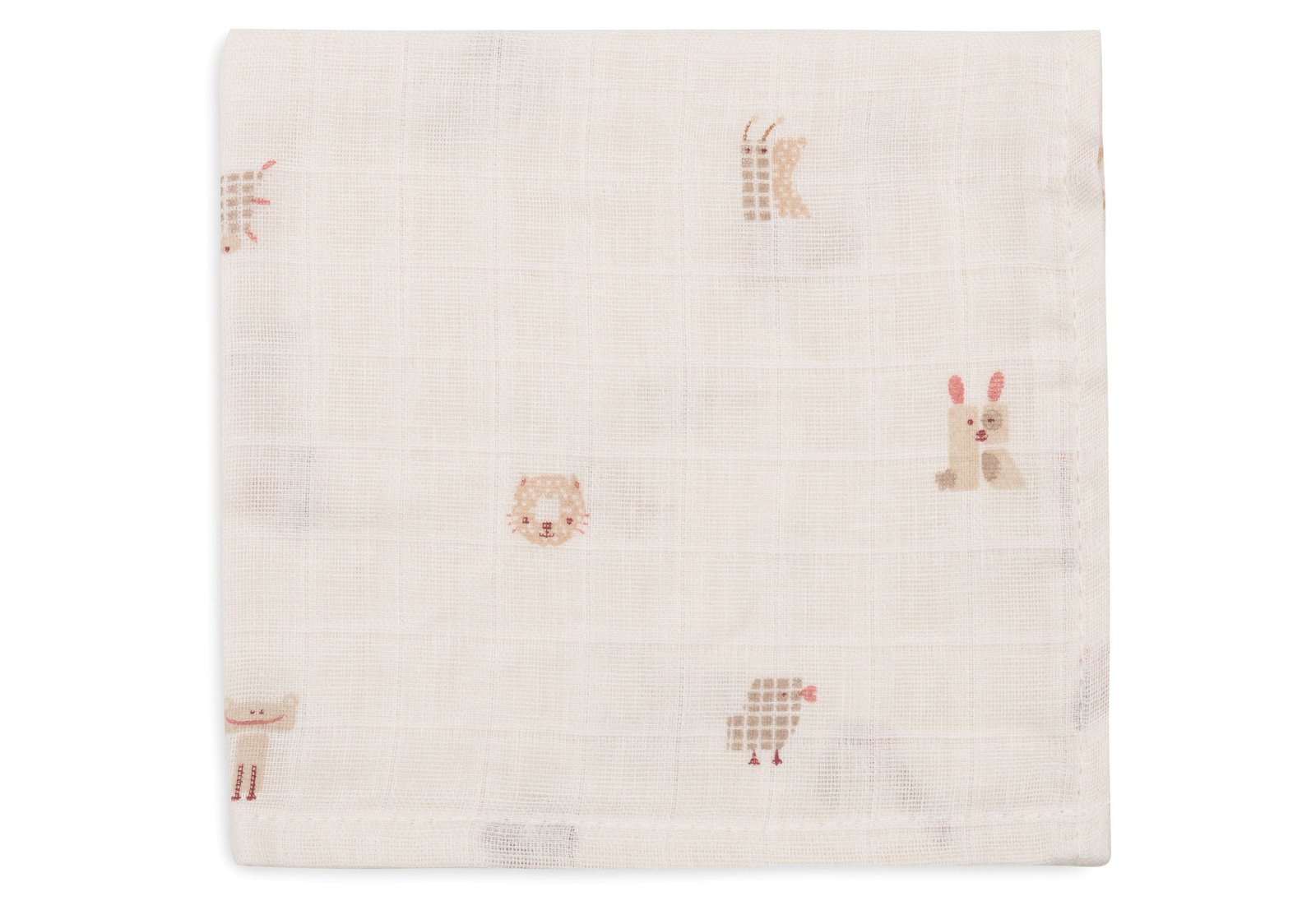 Jollein Muslin Tvättlapp 31x31 cm Animal Friends 3 st