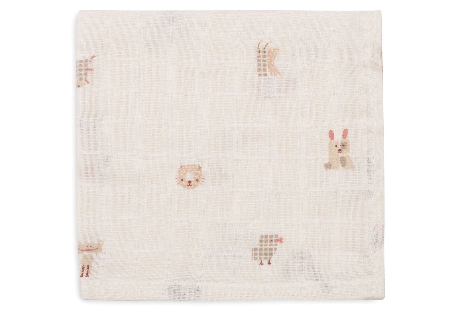 Jollein Muslin Tvättlapp 31x31 cm Animal Friends 3 st