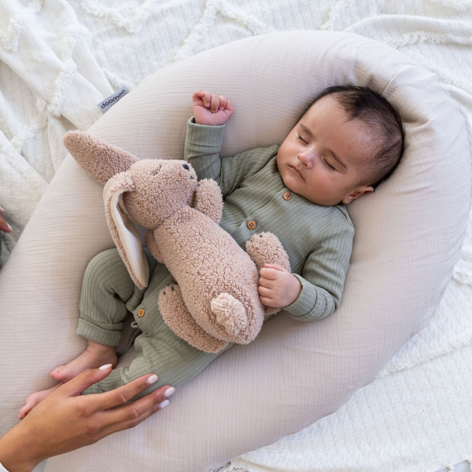 Doomoo Amnings- och Gravidkudde Muslin Beige