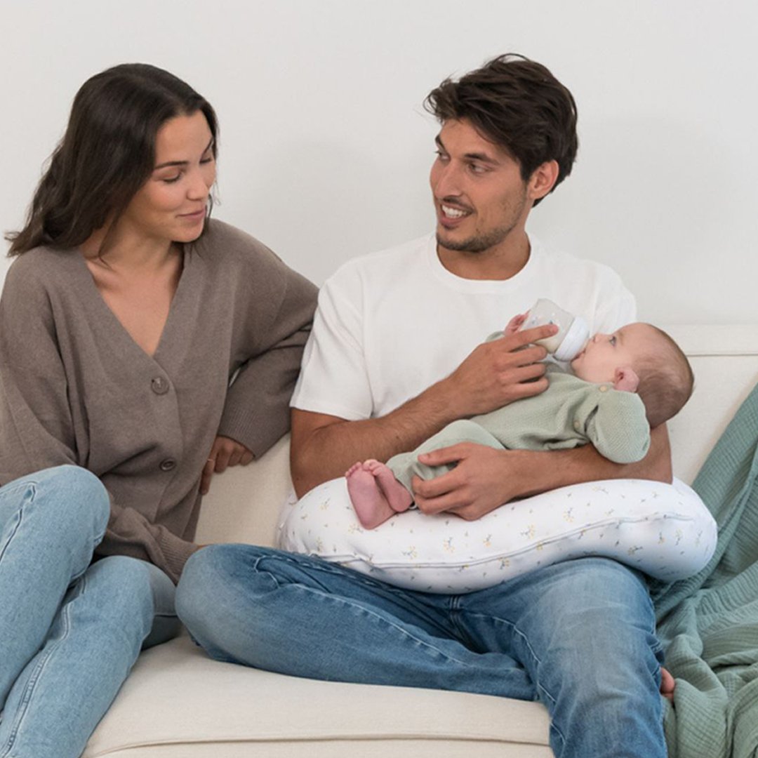 Doomoo Amningskudde Blomster Gul