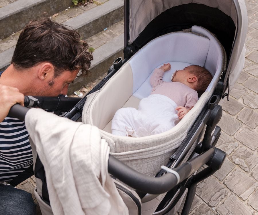 Doomoo Babynest/Mjuklift 3-i-1 Sand