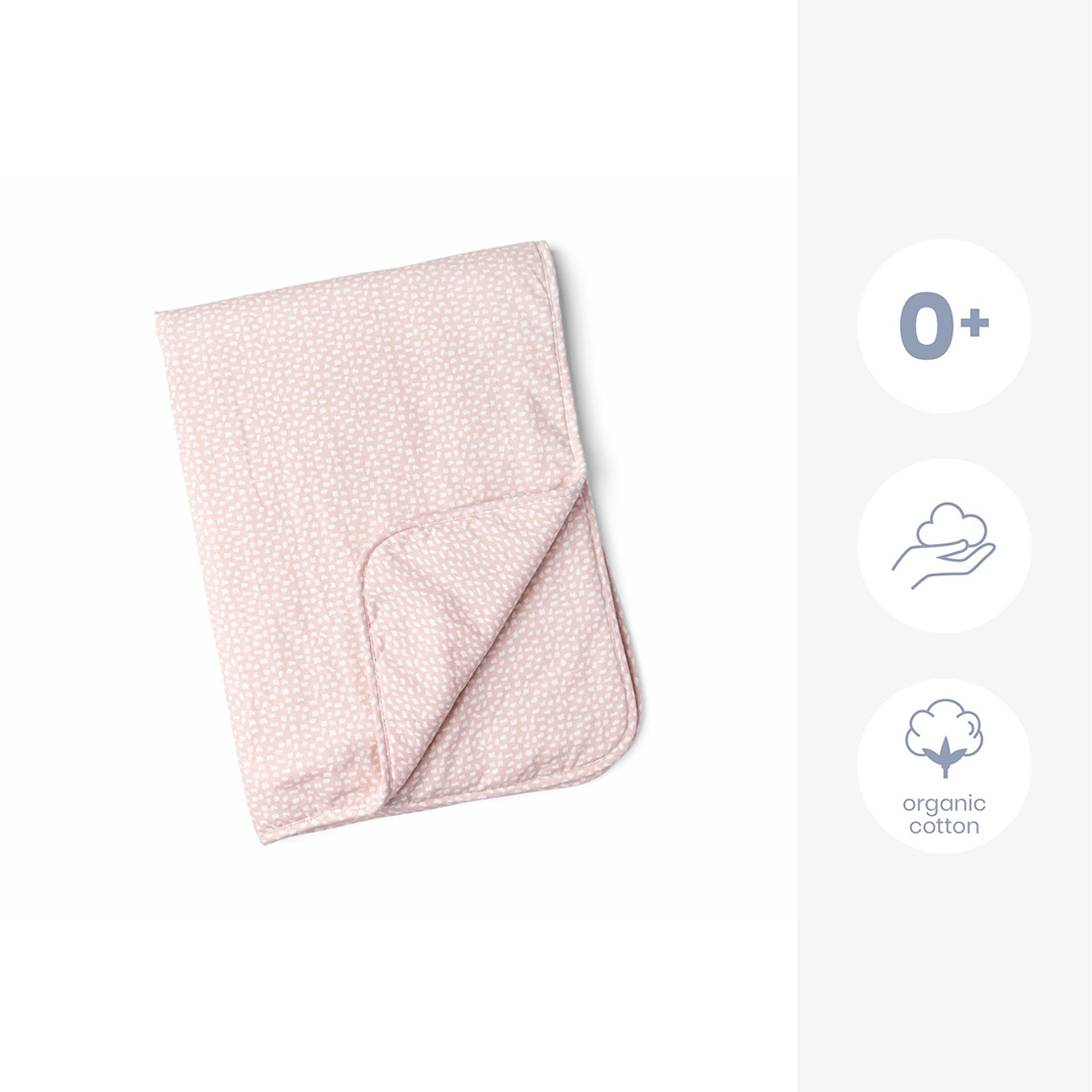 Doomoo Vadderad Filt/Täcke Moln Rosa