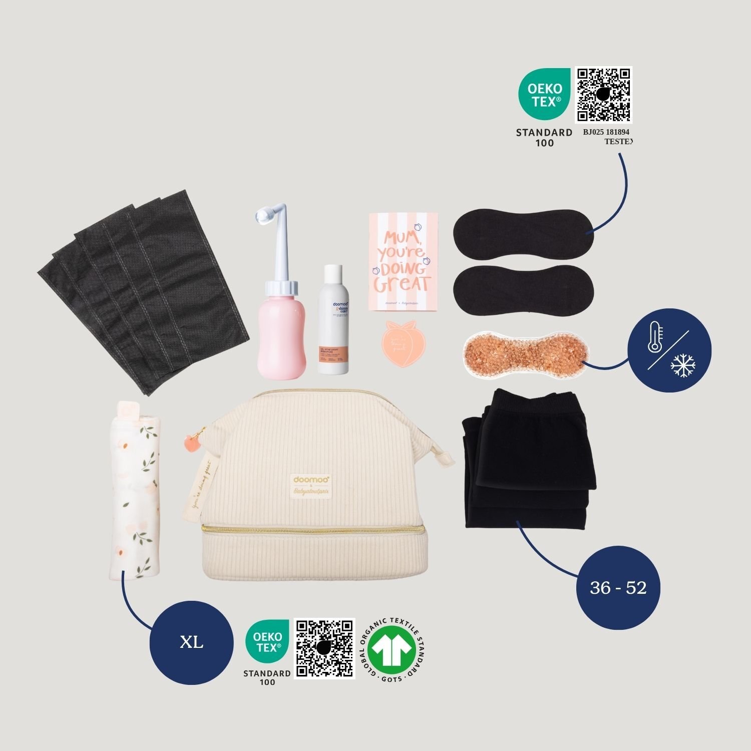 Doomoo Necessär med Gravid & Eftervårdskit