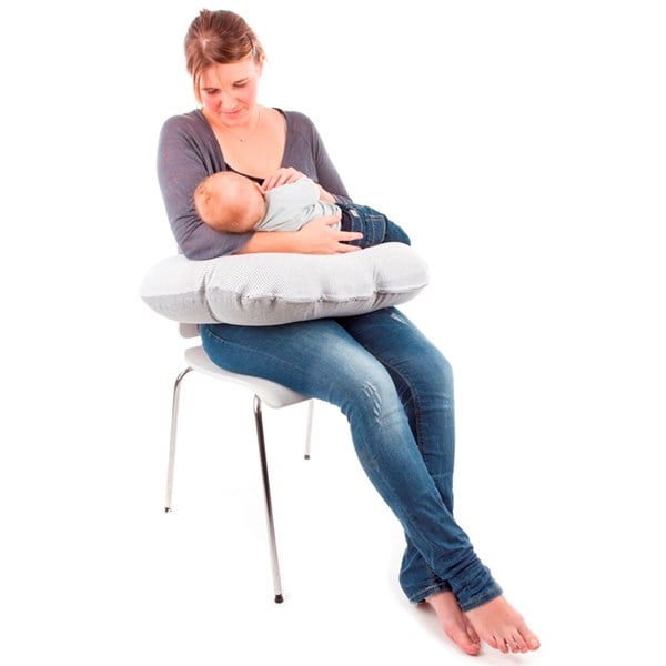 Doomoo Amningskudde Randig Grå