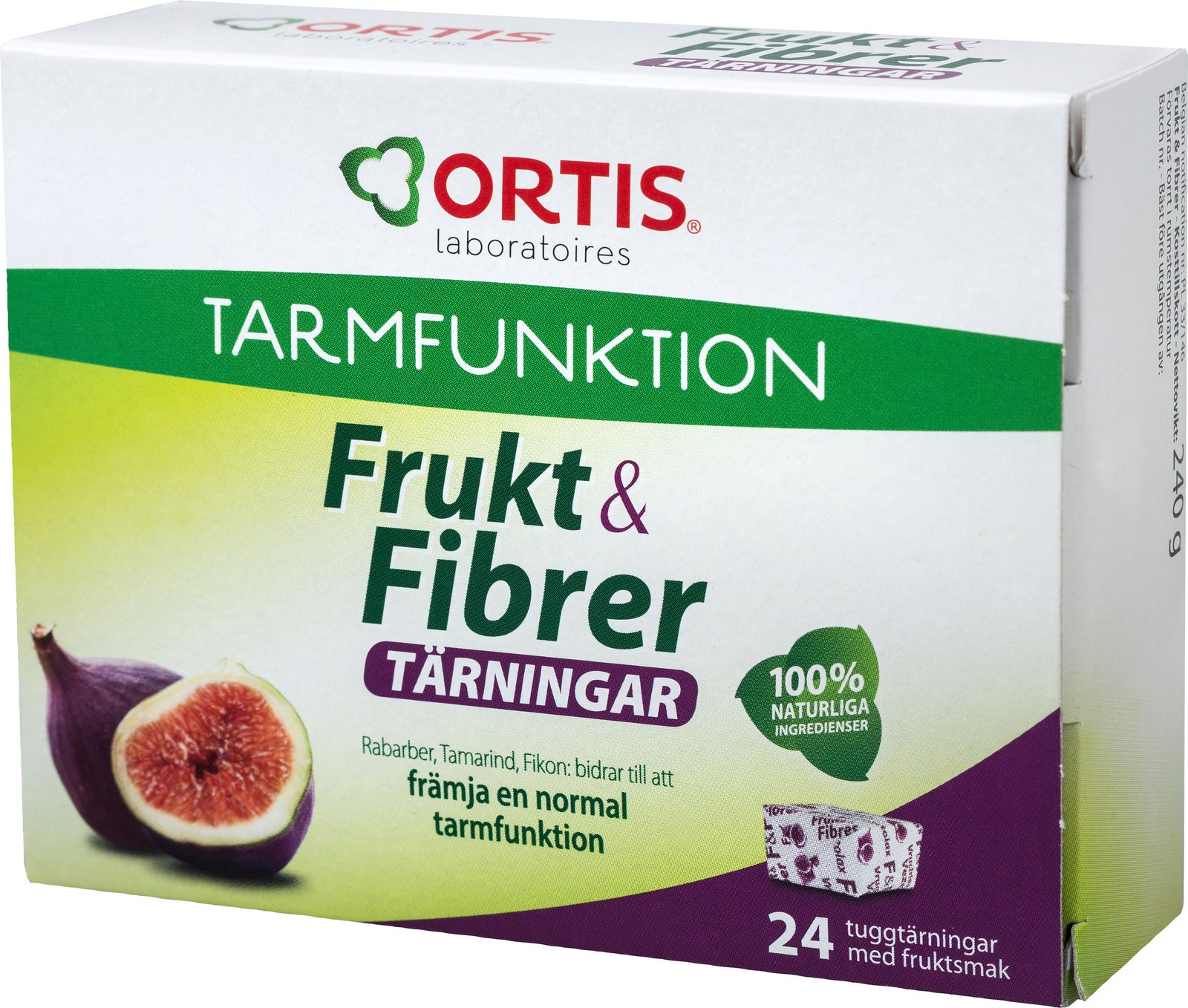 Frukt & Fibrer Normal tarmfunktion 24 st
