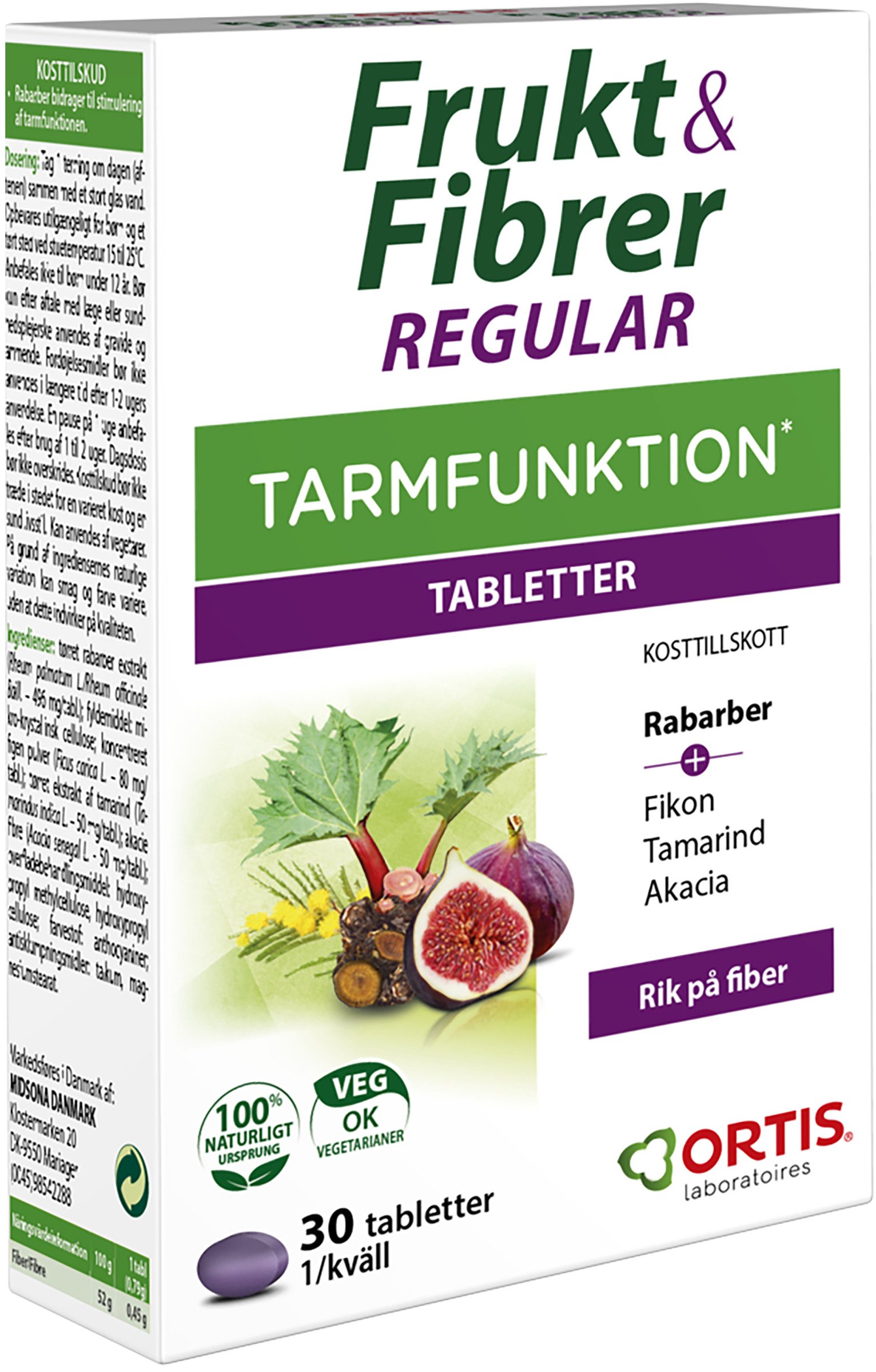 Ortis Frukt & Fibrer Normal Tarmfunktion 30 st