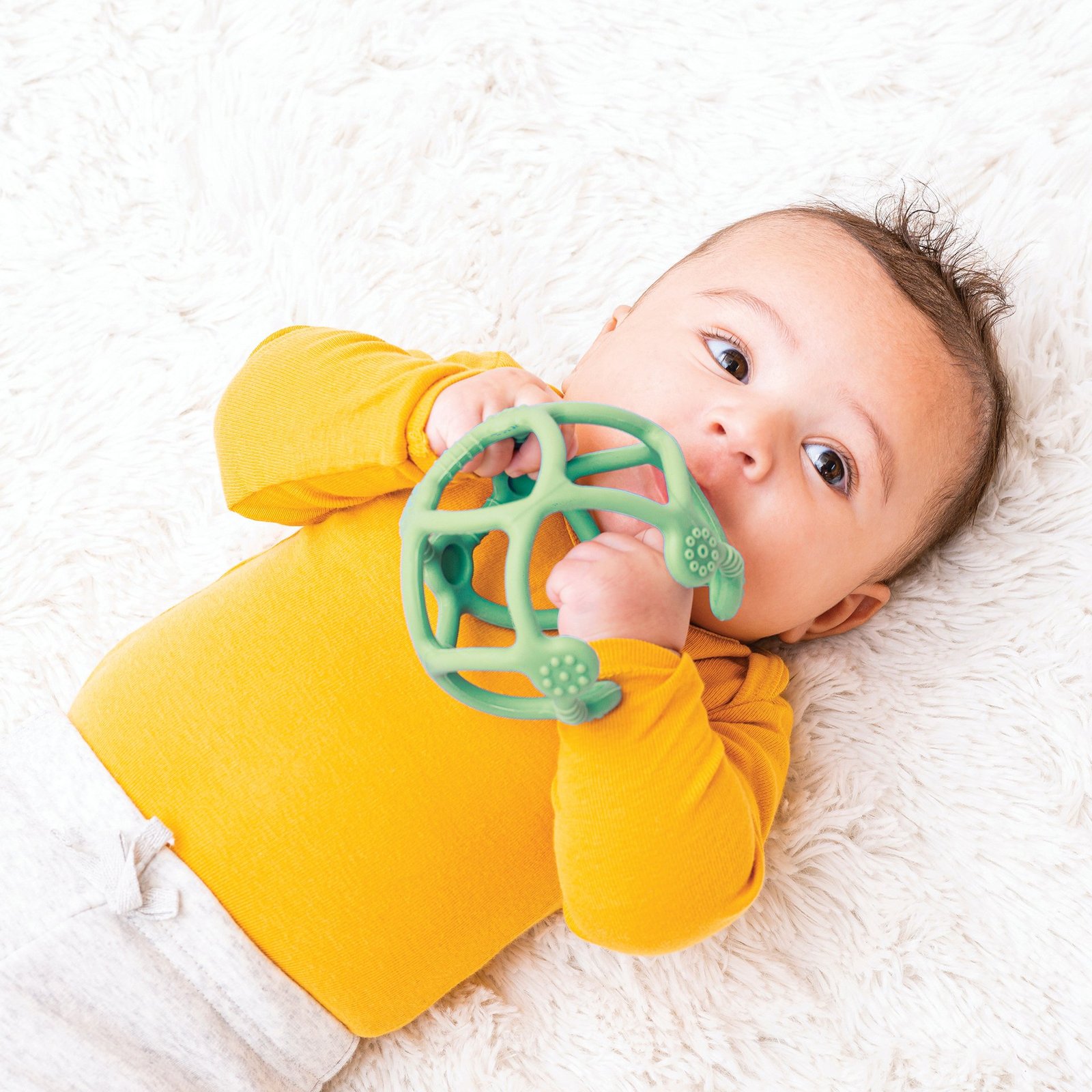 Nattou Soft Silicone Aktivitetsboll Grön 1 set