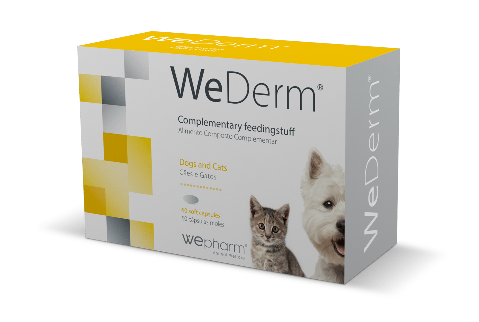 Wepharm WeDerm för hundar och katter 60 kapslar