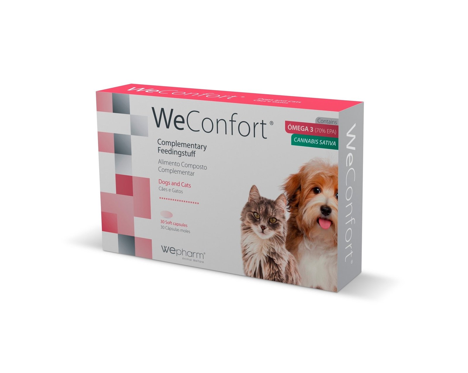 Wepharm WeConfort för hund och katt 30 kapslar