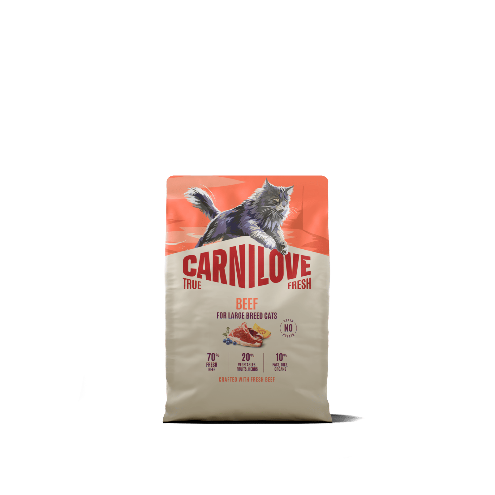 Carnilove True Fresh Cat Beef for Adult Large Breeds 2 kg