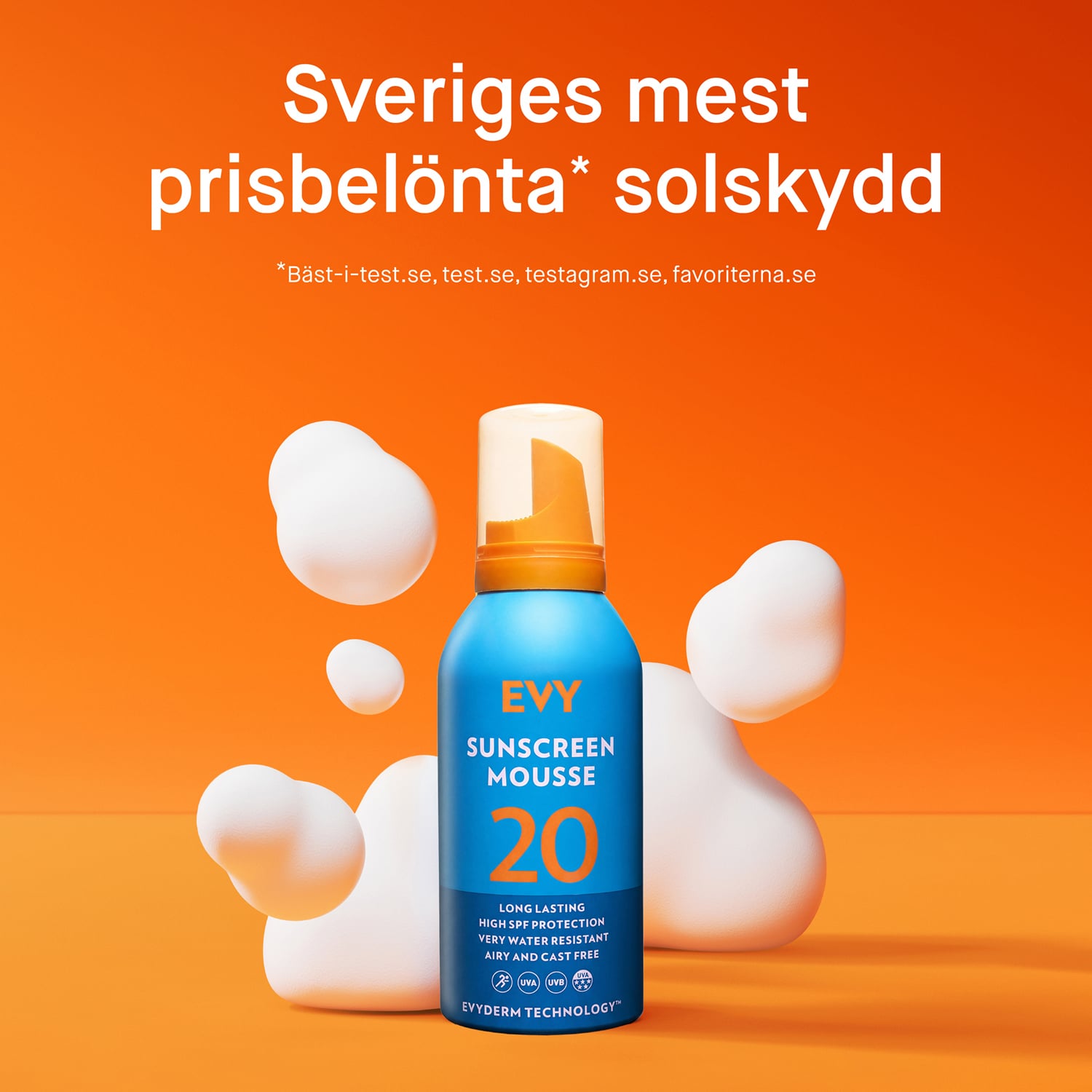 EVY Solskyddsmousse SPF 20 150 ml