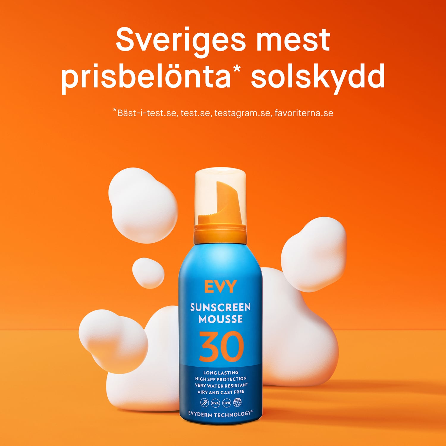 EVY Solskyddsmousse SPF 30 150 ml