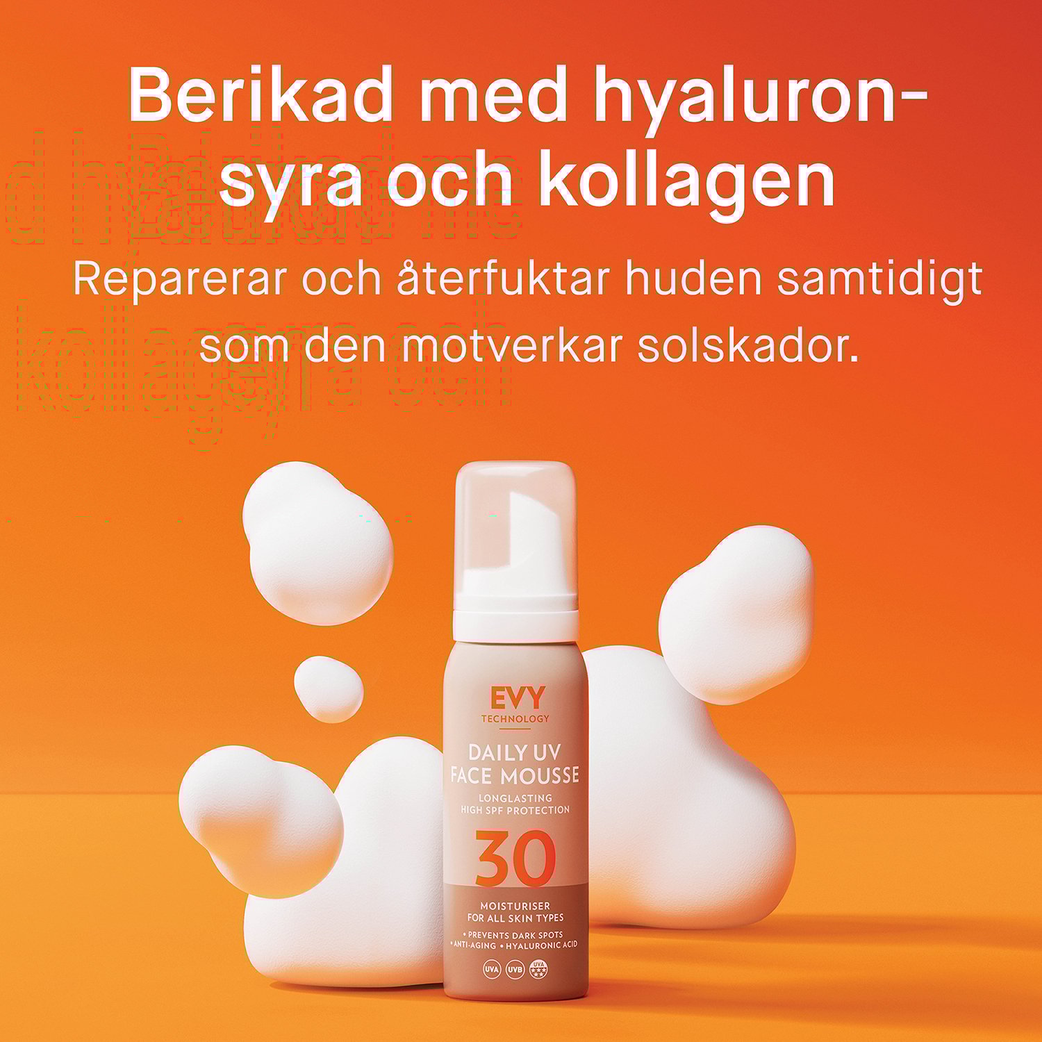 EVY Daily UV Face Mousse Spf 30 75 ml