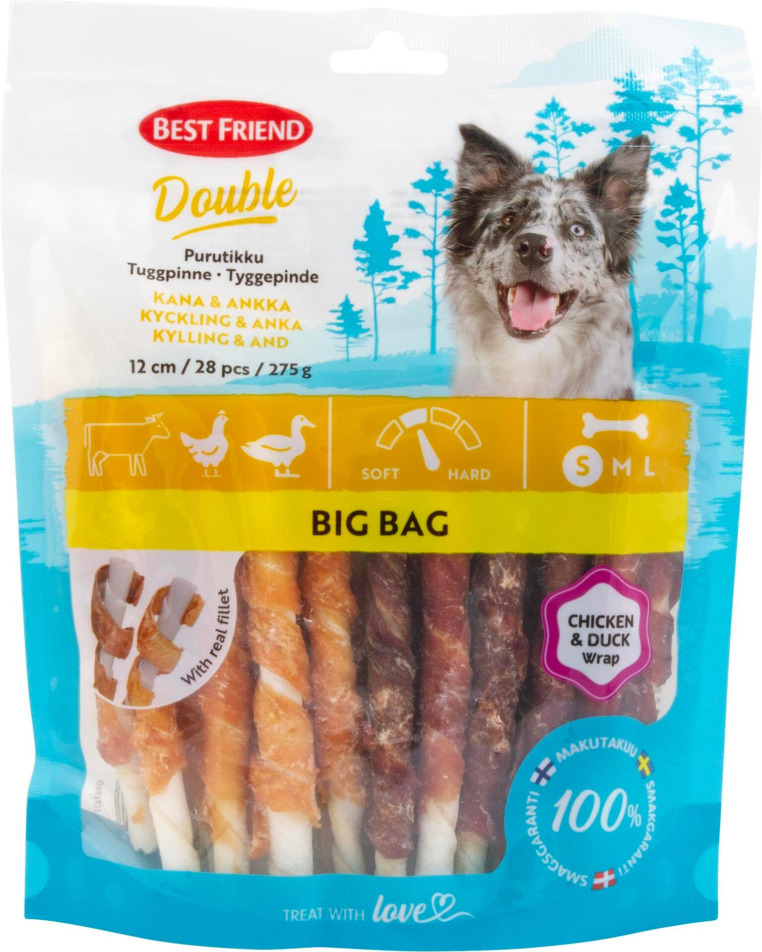 Best Friend Tuggpinnar med Kyckling och Anka 275 g